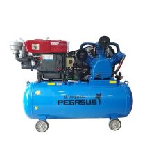 Máy Nén Khí Chạy Dầu Diesel 10Hp 500L Pegasus TM-V-1.05/12.5