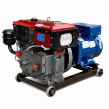 Máy Phát Điện Đầu Nổ 3Kw/220v Quantrai (D8 gió)
